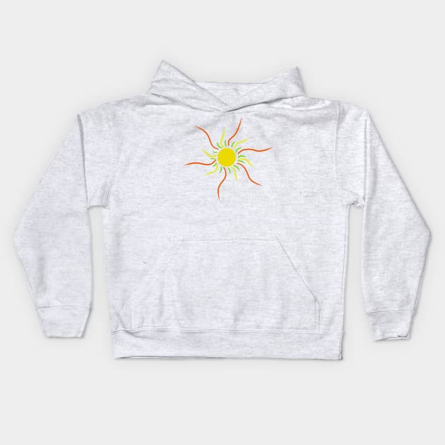 Let the sun shine yellow Kids Hoodie by MinnieMot